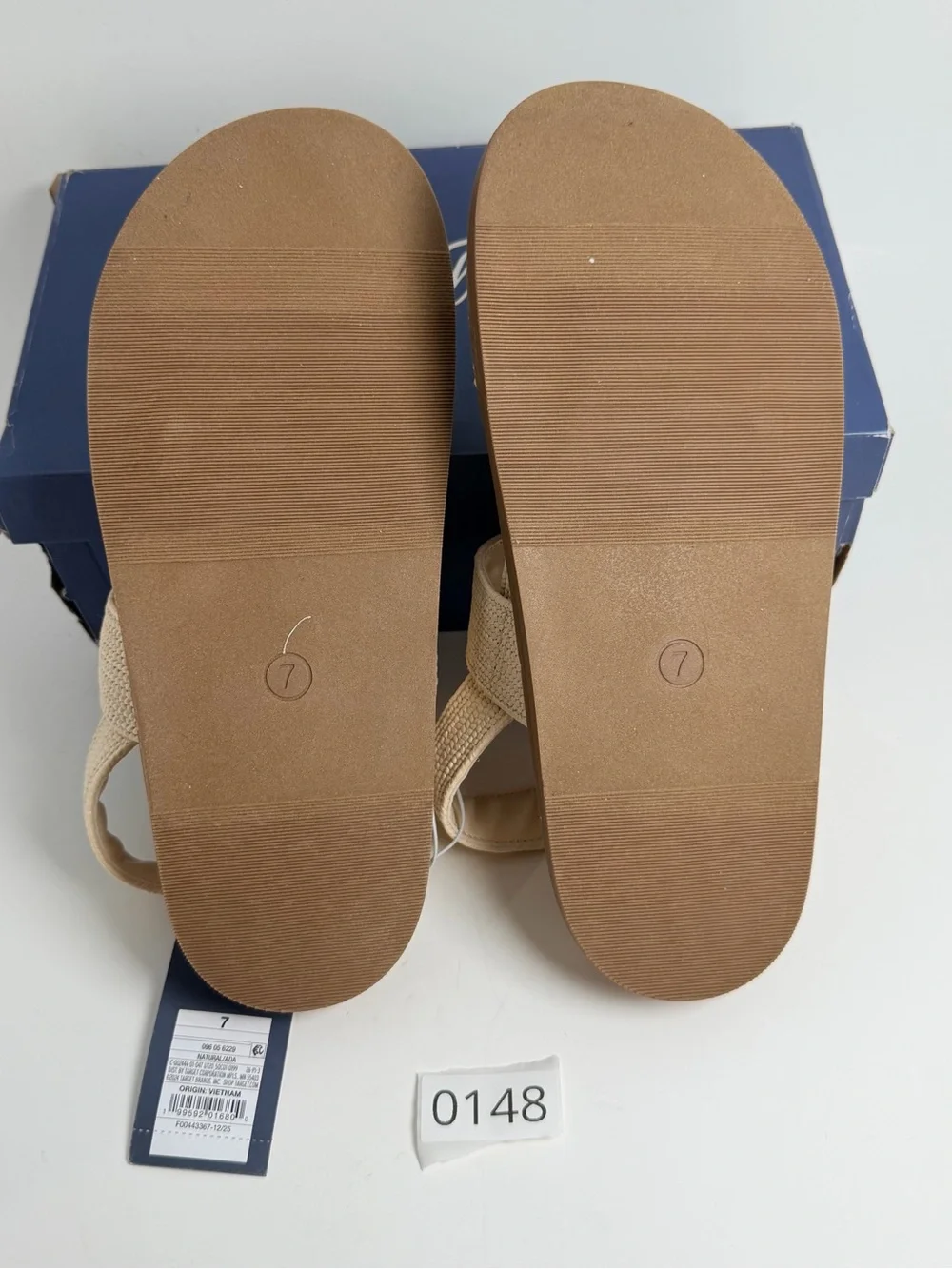 Universal Thread Neutral Cream Woven Double-Strap Slingback Sandals